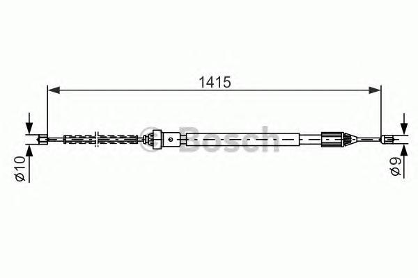 

Трос ручного тормоза 1415mm