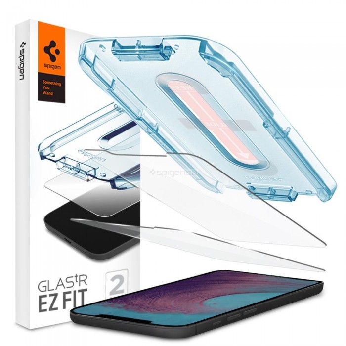 Защитное стекло Spigen Glas.tR EZ Fit 2 Pack (AGL01791) для iPhone 12 Pro Max (Clear)