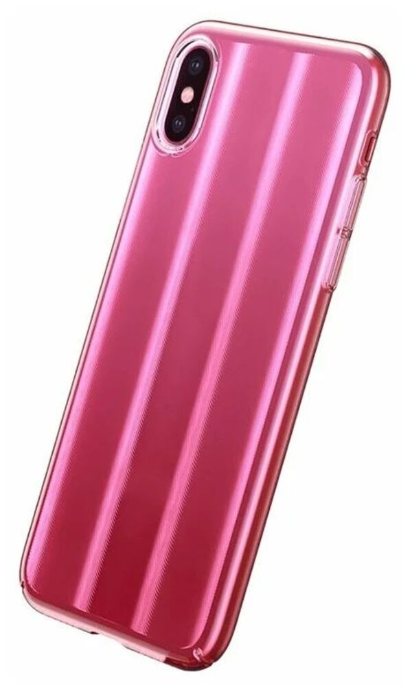 

Накладка iPhone XS Max 6.5" Aurora Baseus Transparent Pink, Розовый