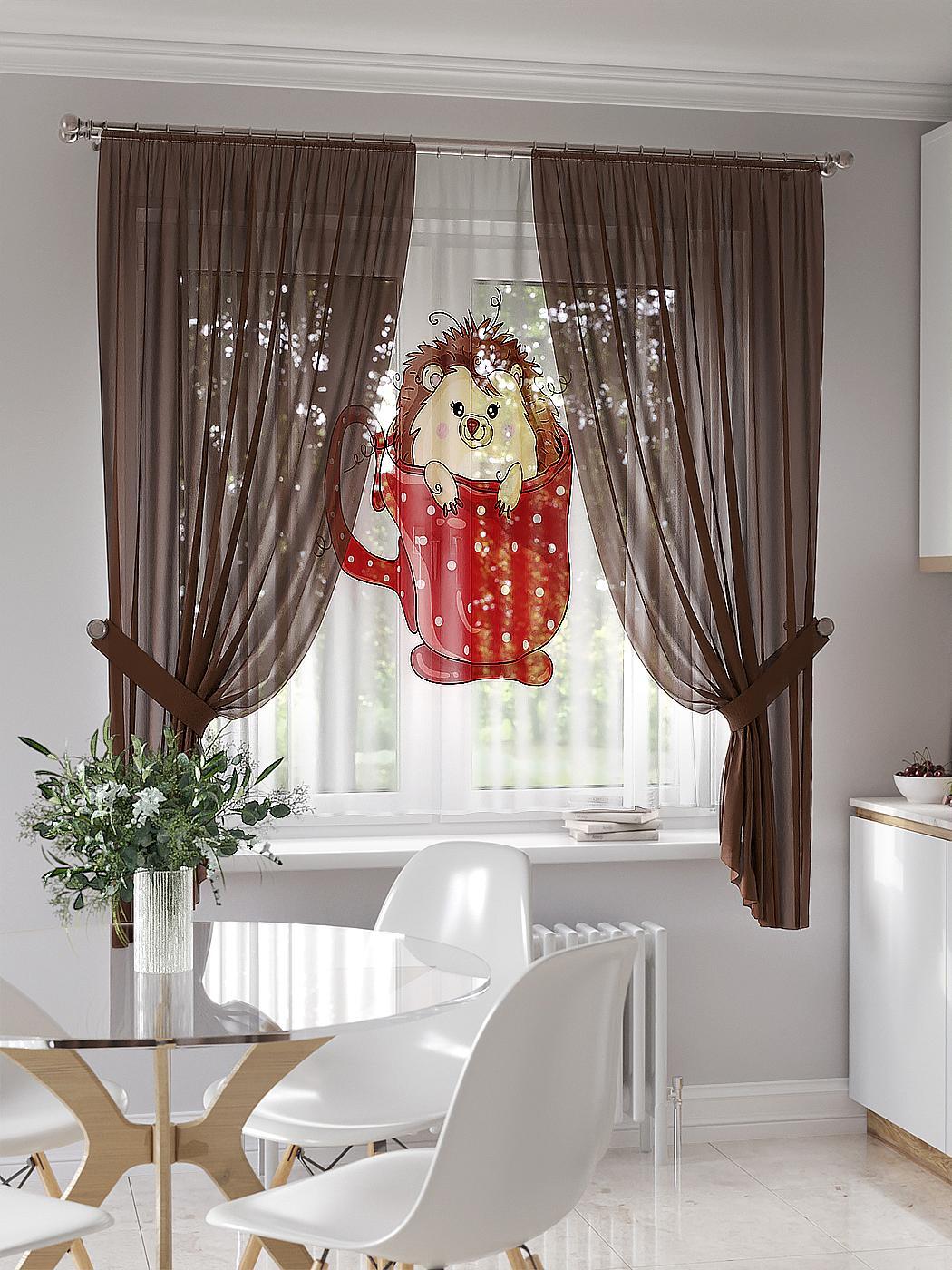 

Комплекты штор AT HOME Лирсинт высота 180 см, ширина 145 см, Бежевый, 550027