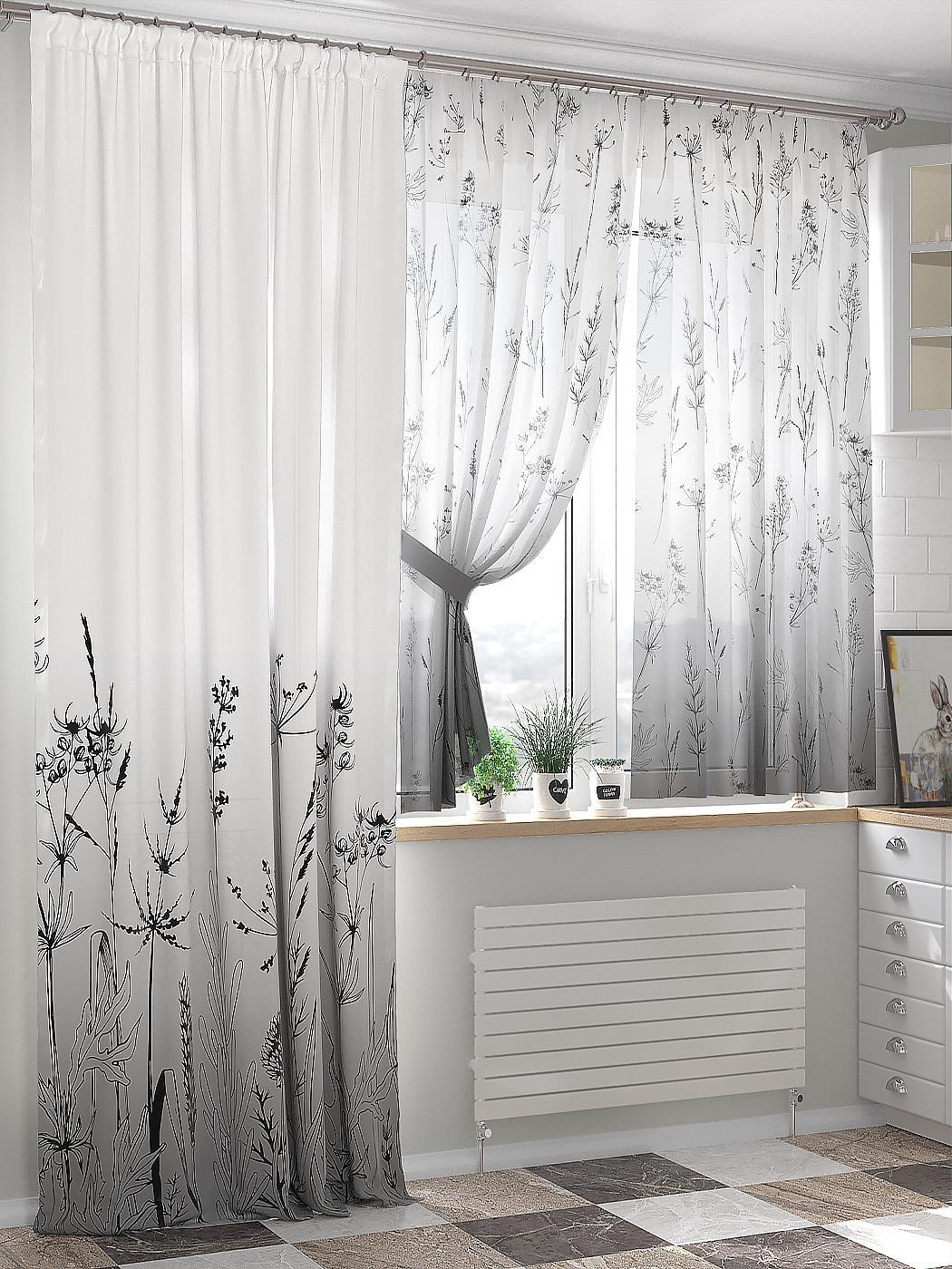 

Комплекты штор AT HOME Луфенриос высота 240 см, ширина 150 см, Белый, 549096