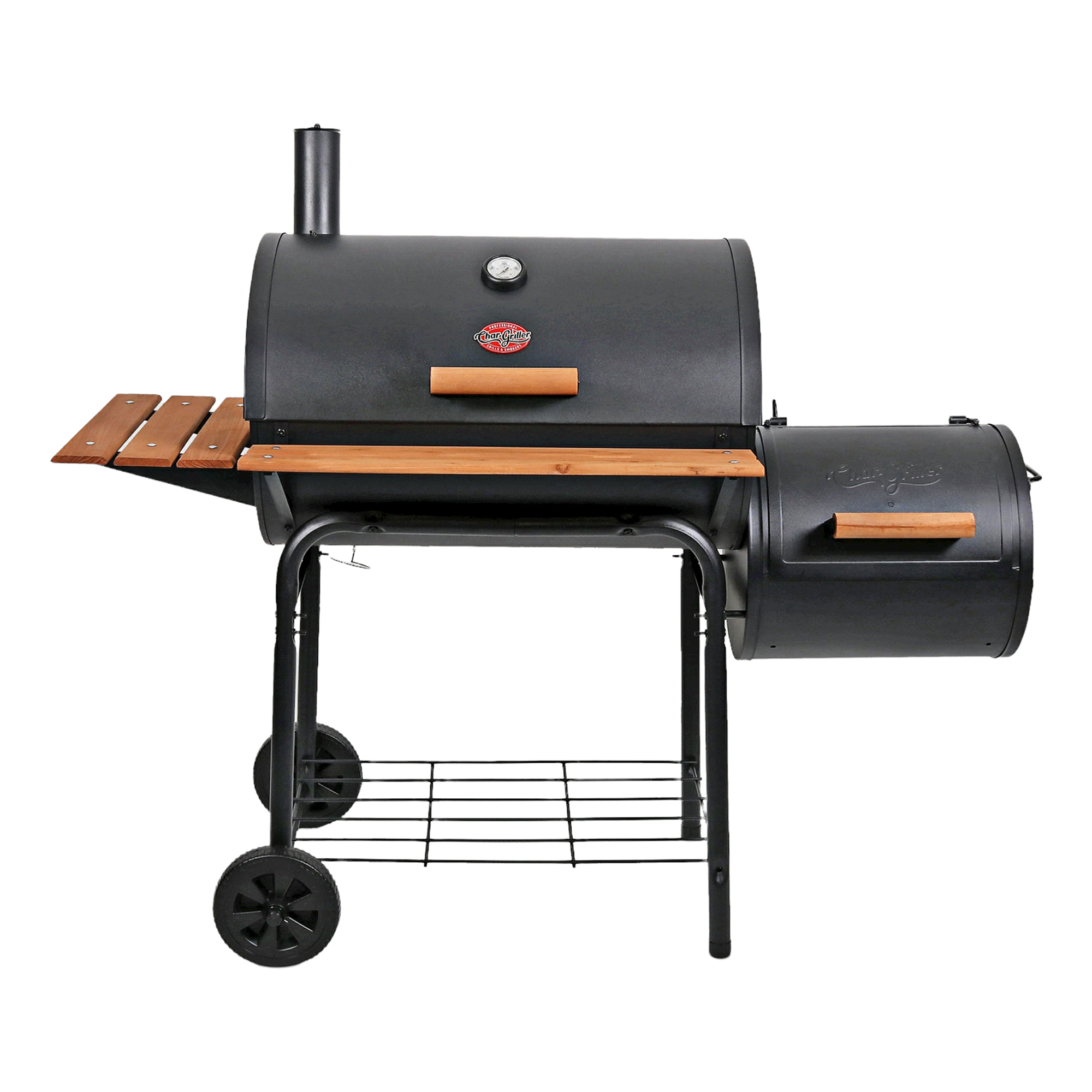 

Барбекю-гриль Char Griller Smokin Pro угольный двухуровневый черный 158 х 70 х 125 см