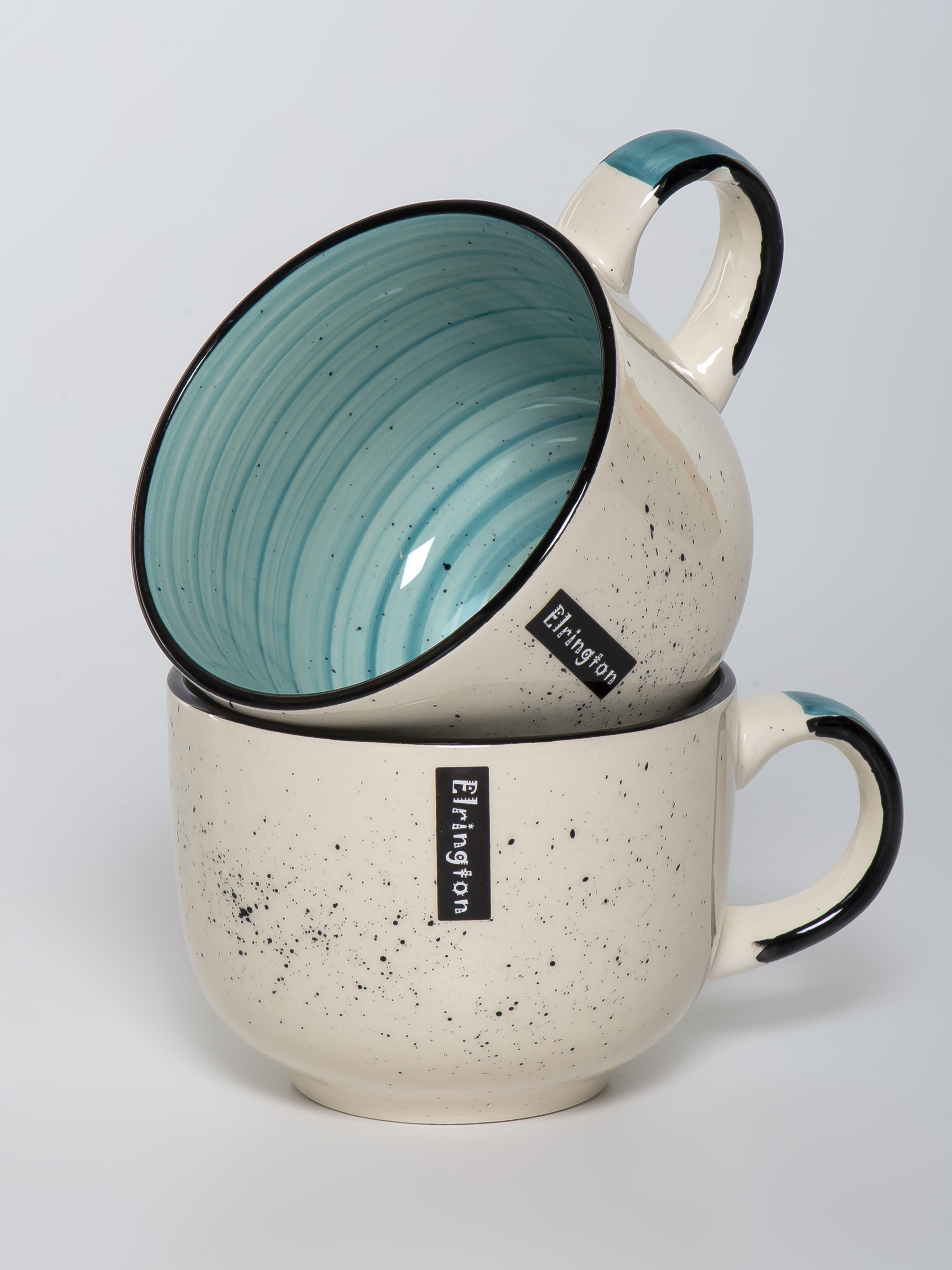 Набор кружек Elrington аэрограф 05 л мятный 139-27071-2