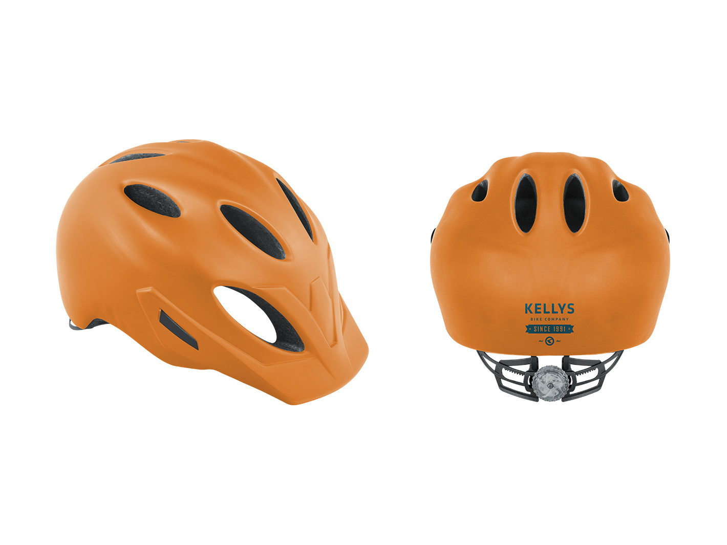 фото Велосипедный шлем kellys sleek, juicy orange, s/m