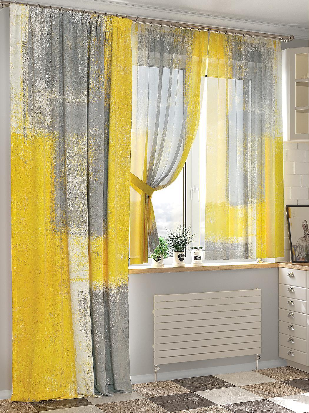 

Комплекты штор AT HOME Феритианс высота 240 см, ширина 150 см, Белый, 549069