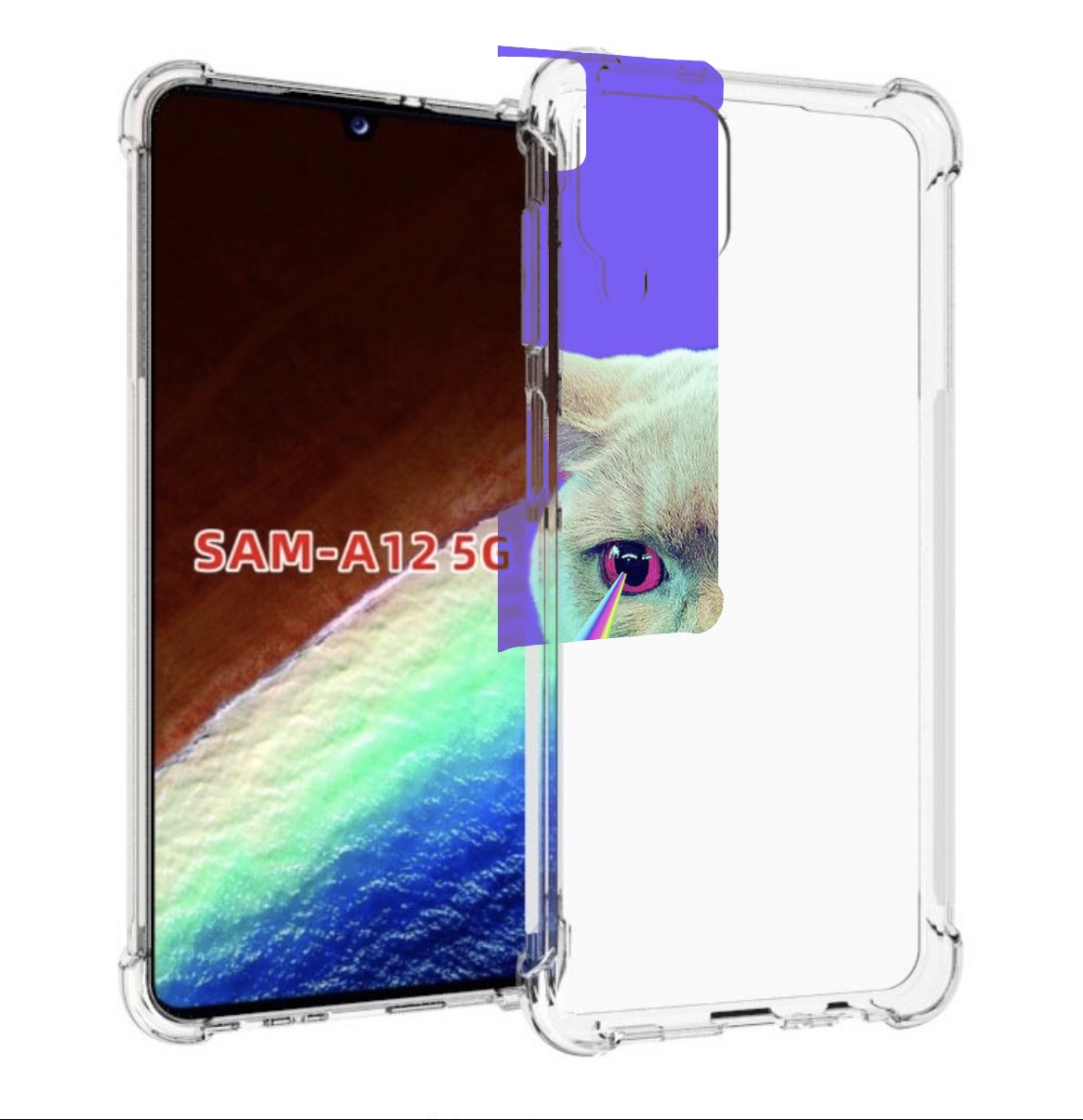 

Чехол MyPads кот с радугой в глазах для Samsung Galaxy A12 (SM-A125F) 2020/21, Прозрачный, Tocco