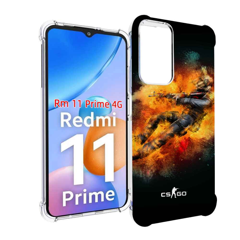 

Чехол MyPads CS-go-Контр-террорист мужской для Xiaomi Redmi 11 Prime 4G, Прозрачный, Tocco