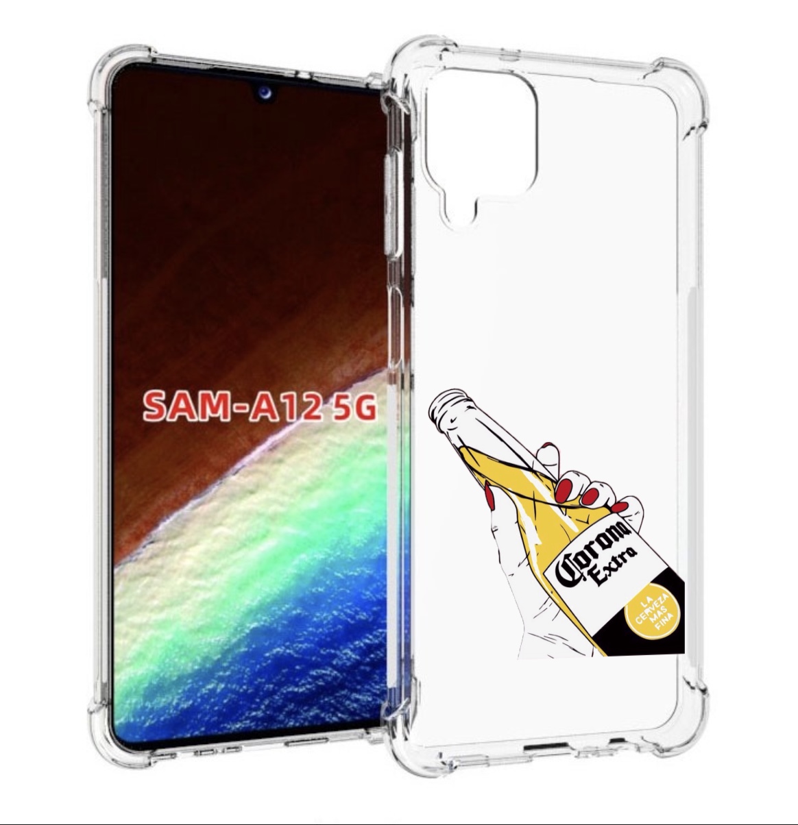 

Чехол MyPads корона екстра для Samsung Galaxy A12 (SM-A125F) 2020/21/A12 Nacho SM-A127F, Прозрачный, Tocco