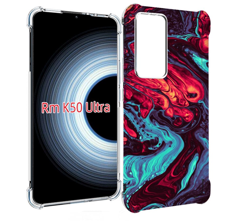 

Чехол MyPads разбавленная краска для Xiaomi 12T / Redmi K50 Ultra, Прозрачный, Tocco
