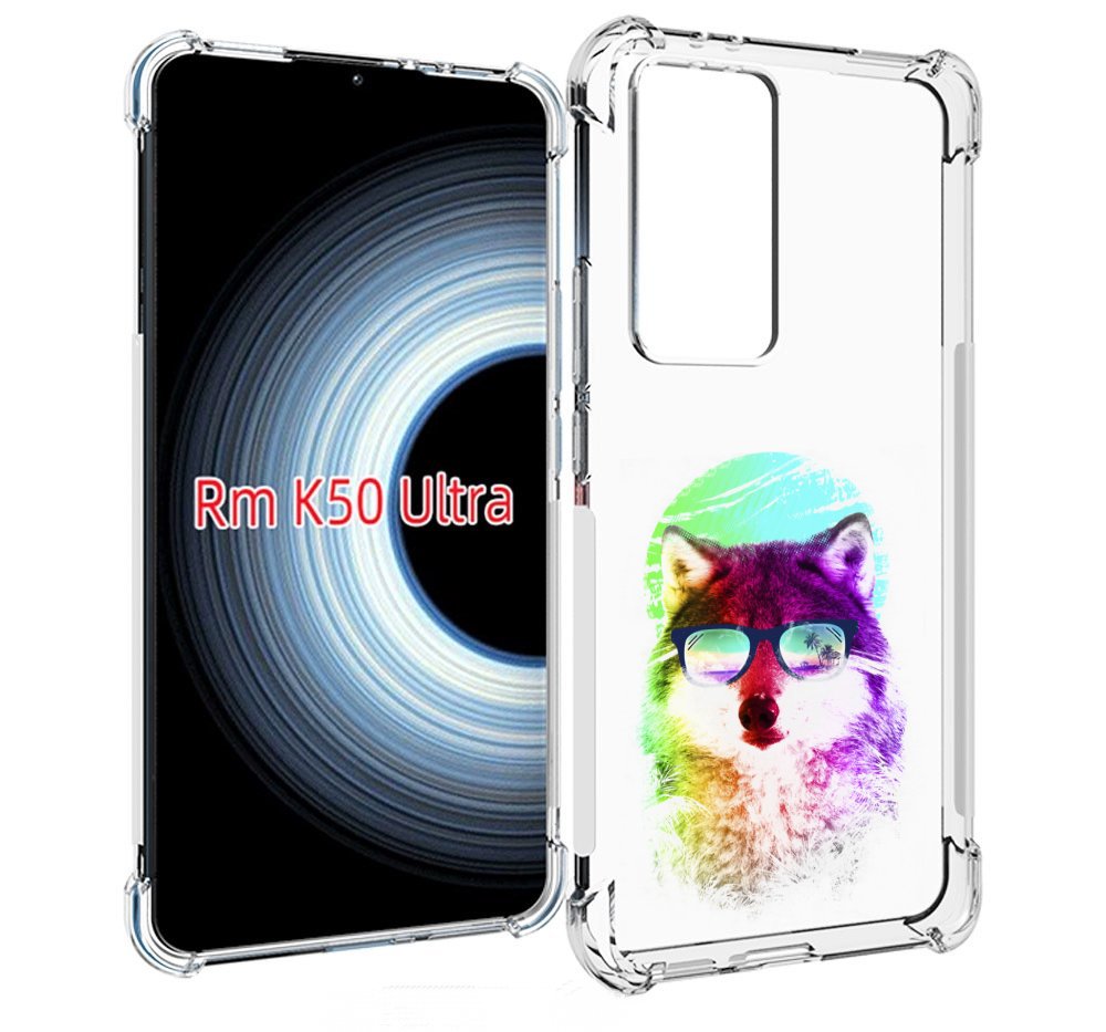 

Чехол MyPads радужный волк детский для Xiaomi 12T / Redmi K50 Ultra, Прозрачный, Tocco