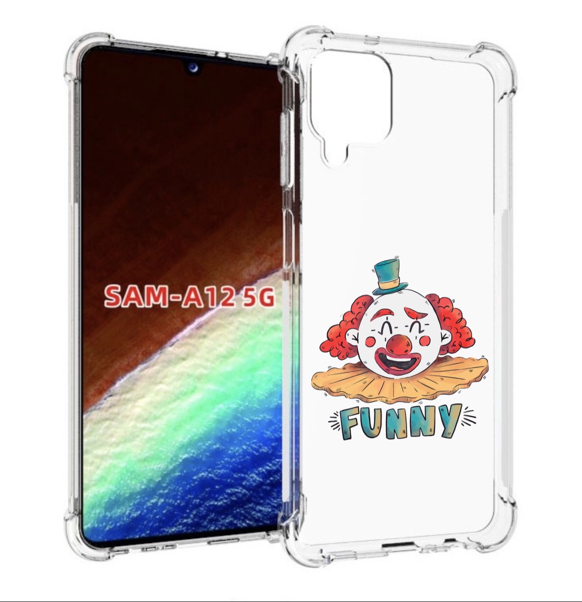 Чехол MyPads клоун-смешной для Samsung Galaxy A12 (SM-A125F) 2020/21/A12 Nacho SM-A127F Tocco