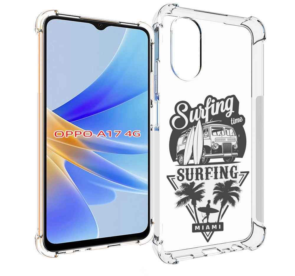 

Чехол MyPads путешествие-на-фургочике для OPPO A17, Прозрачный, Tocco