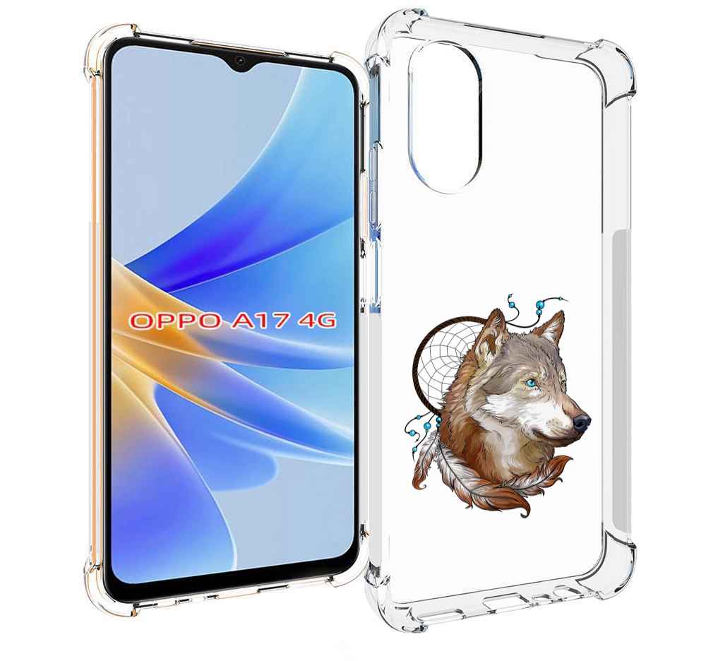 Чехол MyPads волк и ловец снов для OPPO A17