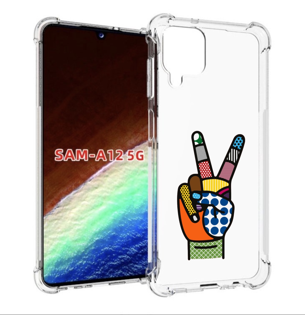 

Чехол MyPads йоу пальчики для Samsung Galaxy A12 (SM-A125F) 2020/21/A12 Nacho SM-A127F, Прозрачный, Tocco