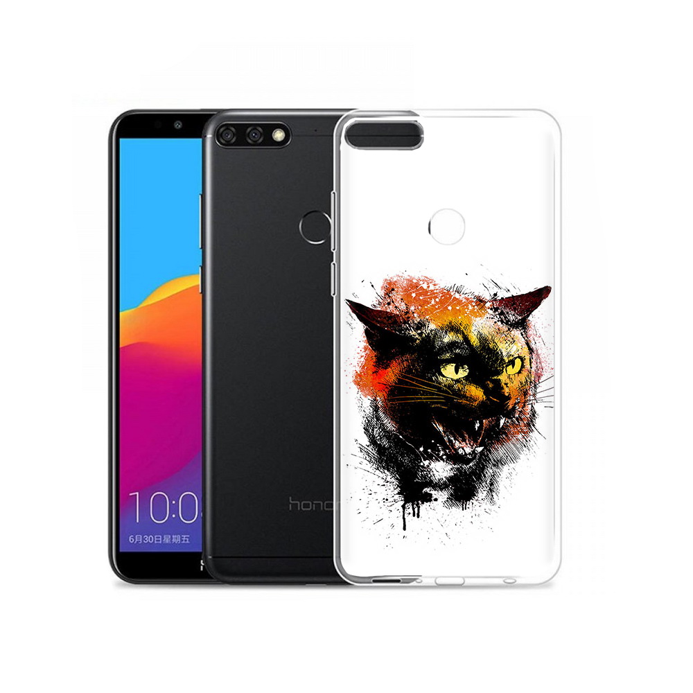 

Чехол MyPads Tocco для Honor 7C Pro сиамский кот (PT113786.47.598), Прозрачный, Tocco