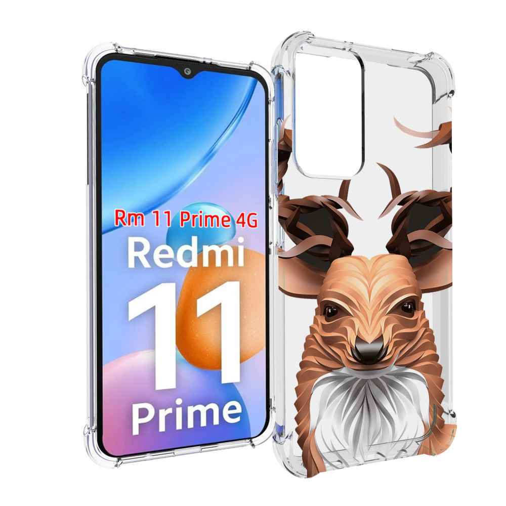 

Чехол MyPads 3D-олень для Xiaomi Redmi 11 Prime 4G, Прозрачный, Tocco