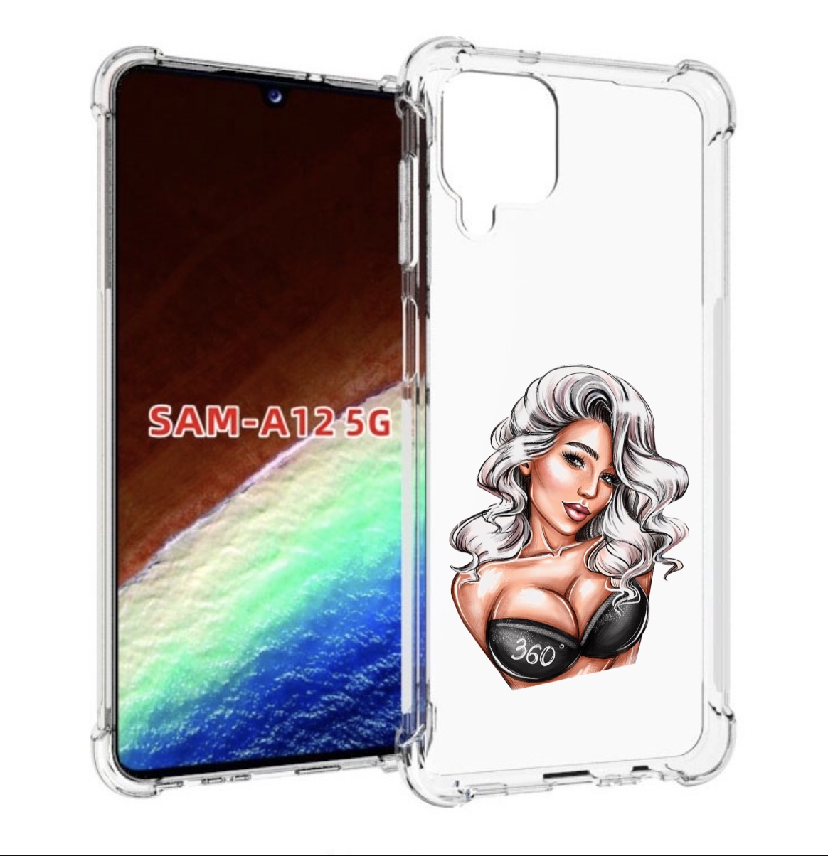 

Чехол MyPads ивлеева-рисунок женский для Samsung Galaxy A12 (SM-A125F) 2020/21, Прозрачный, Tocco