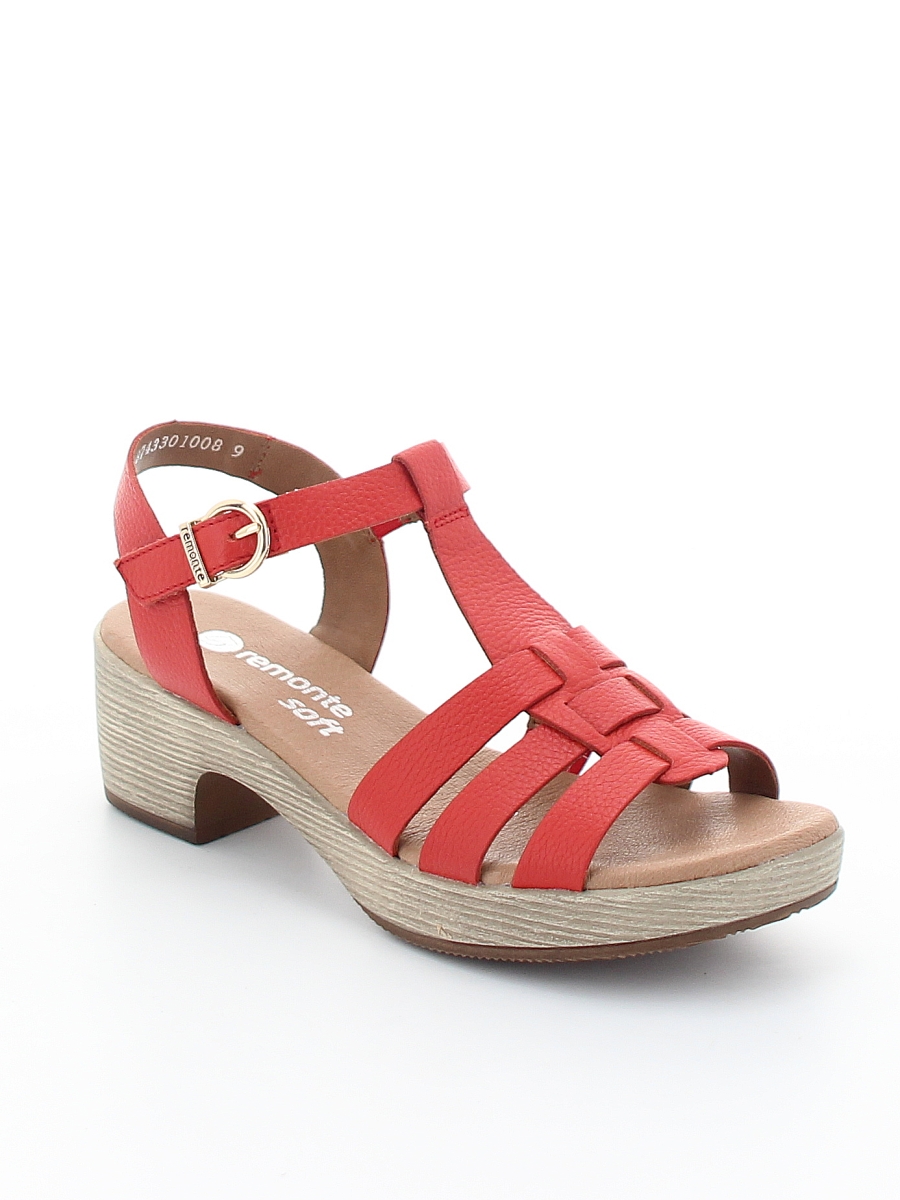 

Босоножки женские REMONTE D0N50 красные 39 RU, D0N50