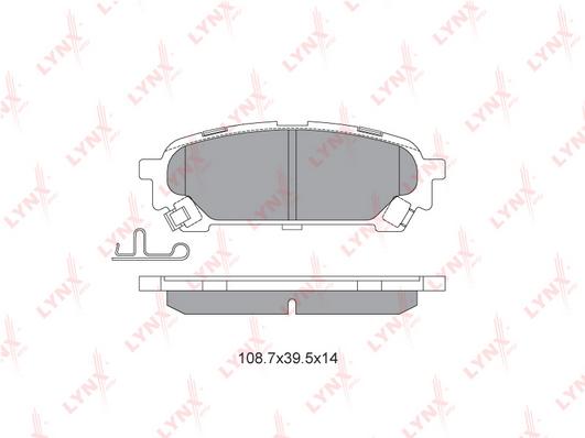 

Тормозные колодки LYNXauto дисковые BD7113