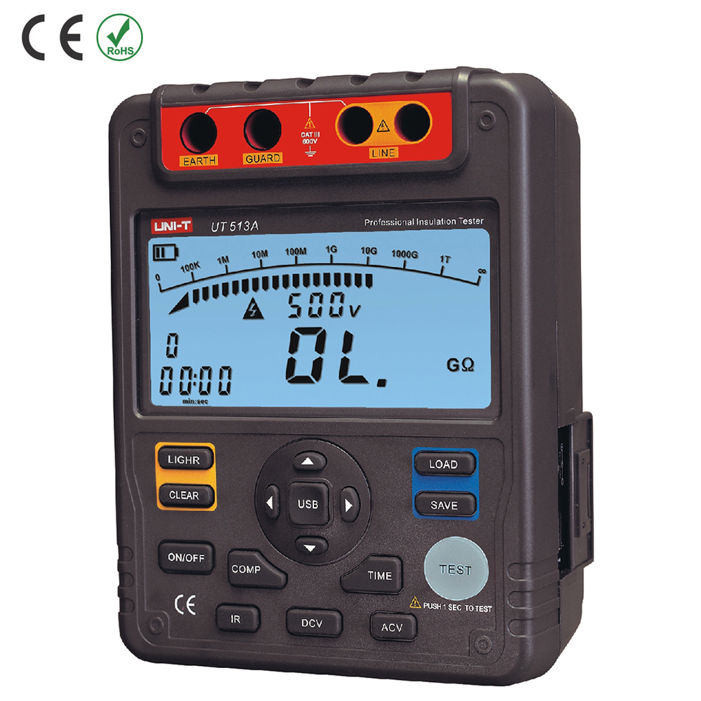 

Тестер сопротивления изоляции UNI-T UT513A