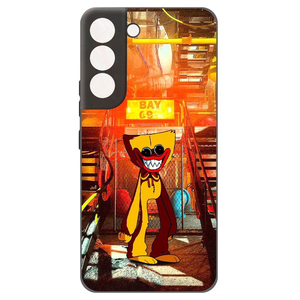 

Чехол-накладка Софт Хаги Ваги Желтый для Samsung Galaxy S22+, Черный
