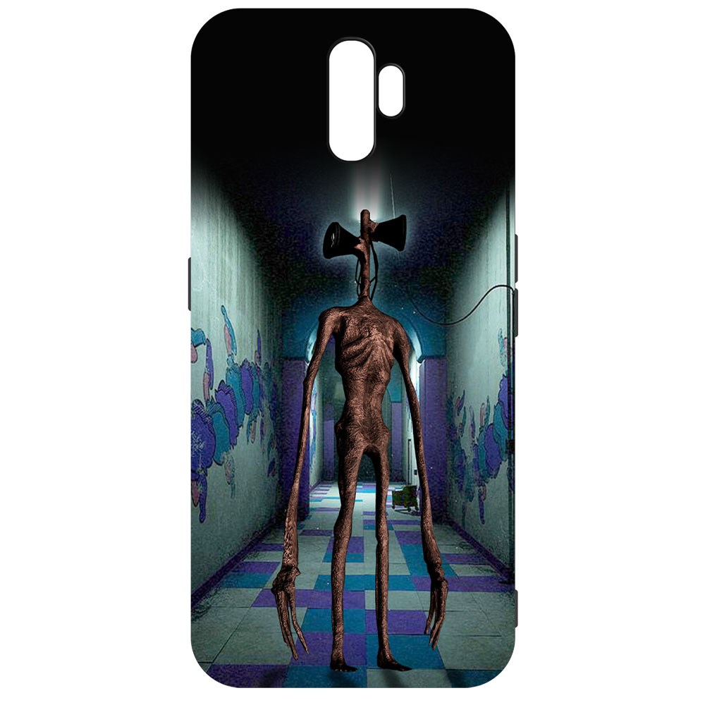 

Чехол-накладка Софт Хаги Ваги - Сиреноголовый для Oppo A5 (2020), Черный
