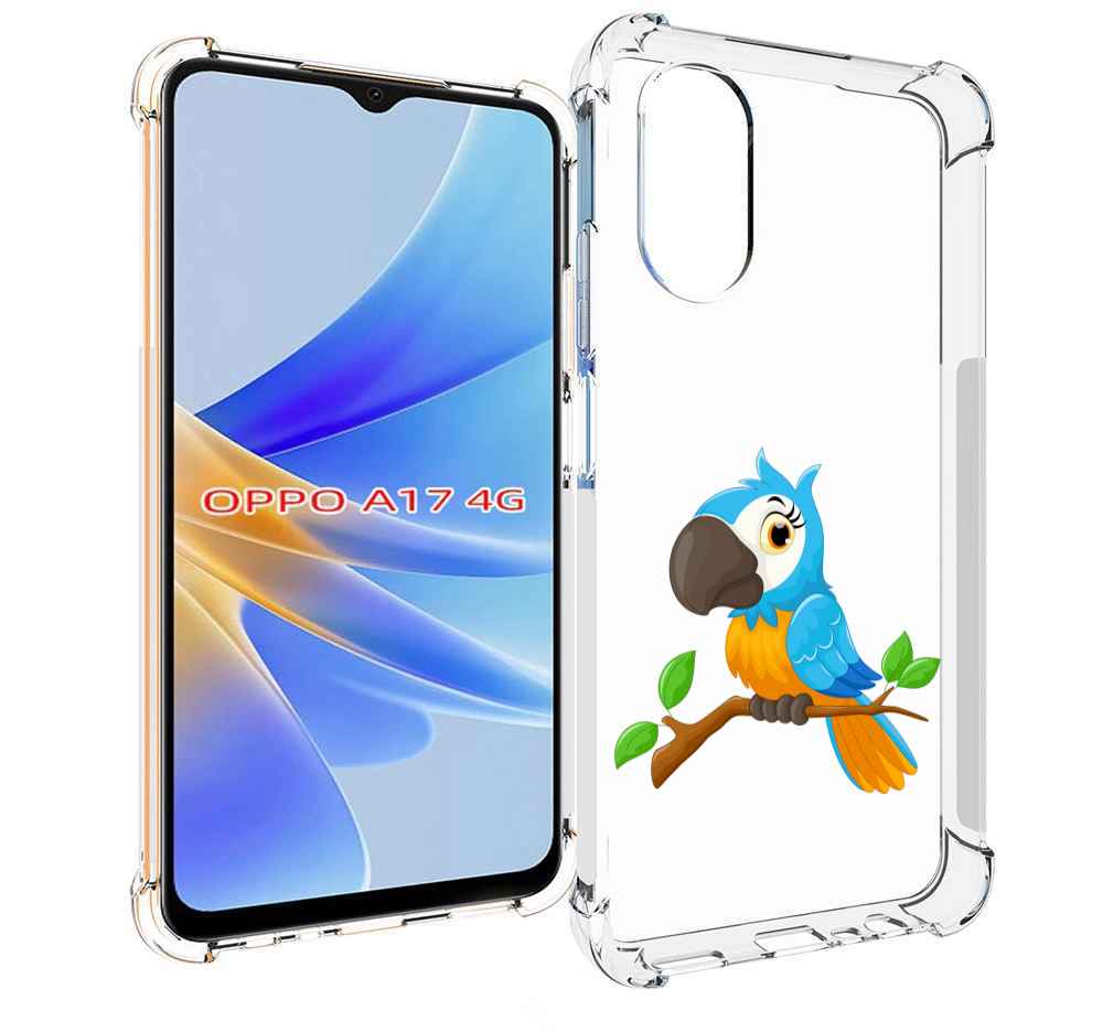 

Чехол MyPads попугайчик детский для OPPO A17, Прозрачный, Tocco