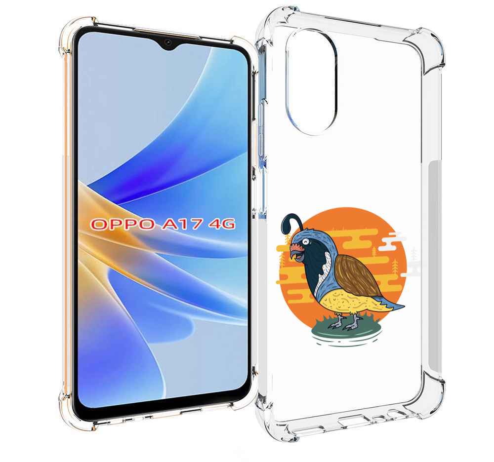 

Чехол MyPads попугай-на-острове для OPPO A17, Прозрачный, Tocco