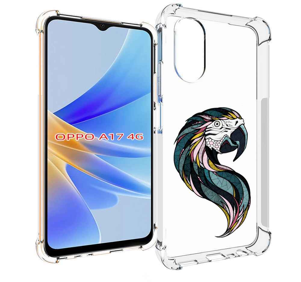 

Чехол MyPads полупопугай для OPPO A17, Прозрачный, Tocco