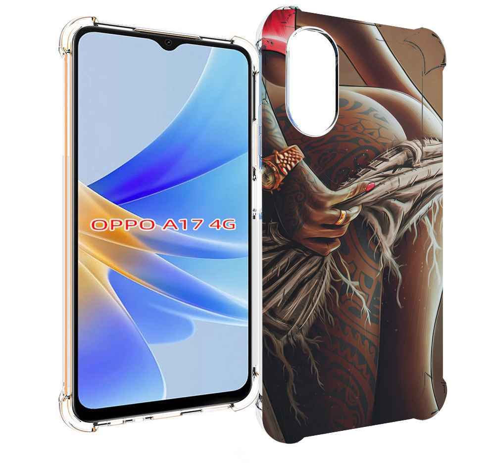 

Чехол MyPads полуголая девушка фотография женский для OPPO A17, Прозрачный, Tocco