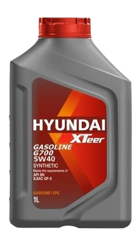 Моторное масло HYUNDAI Xteer синтетическое Gasoline G700 5w40 Sn 1л