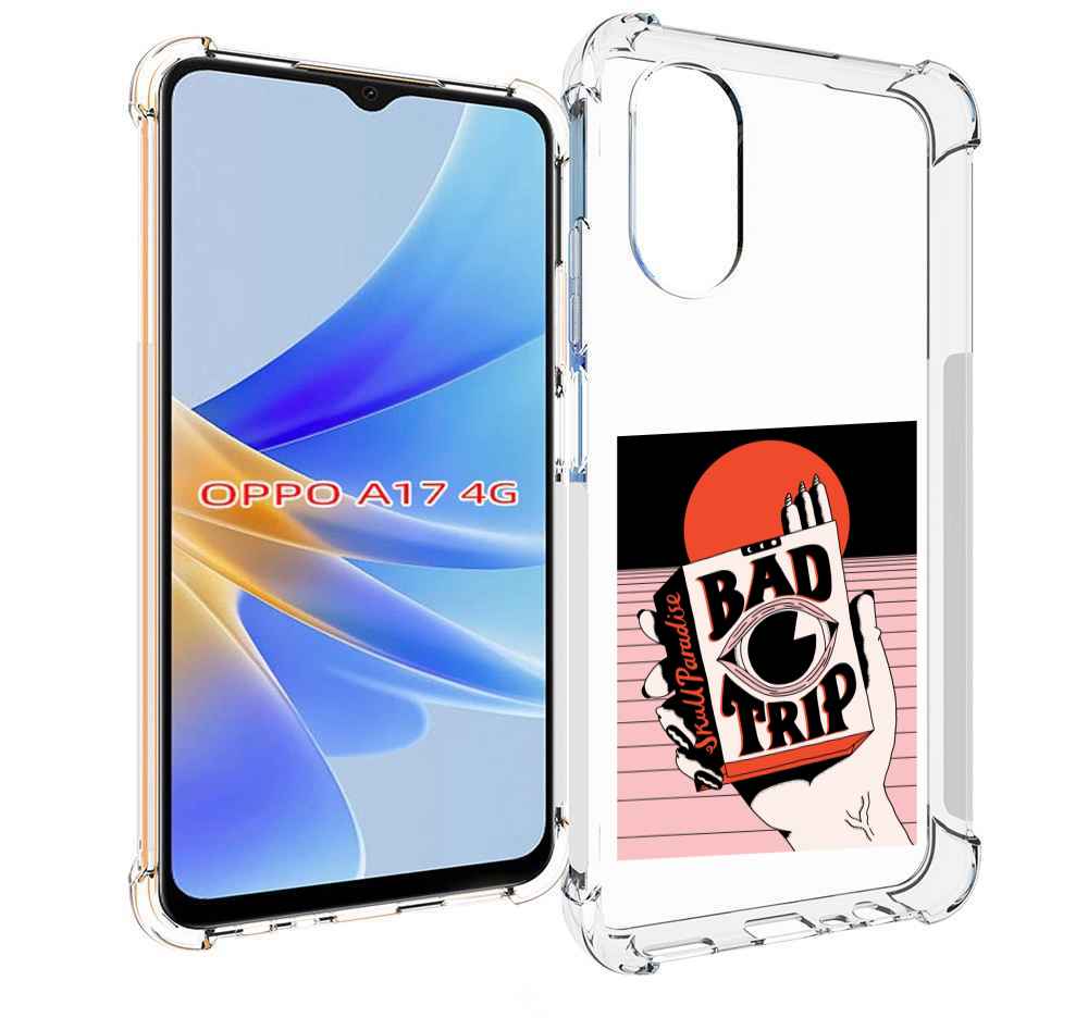 

Чехол MyPads плохая пачка для OPPO A17, Прозрачный, Tocco