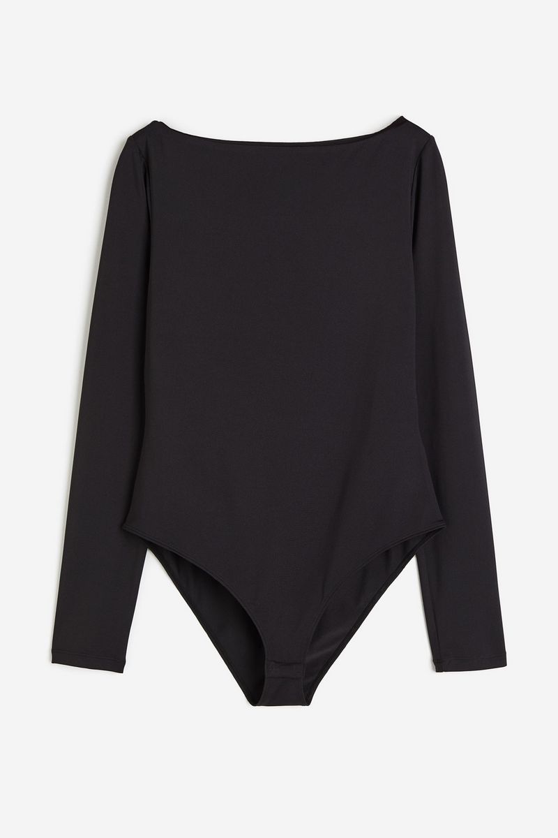 

Боди женское H&M 1216651 черное XS, Черный, 1216651