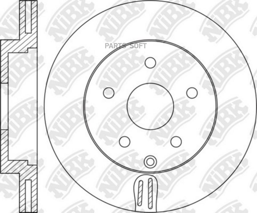 Диск Тормозной NiBK арт. RN1728 100040071935