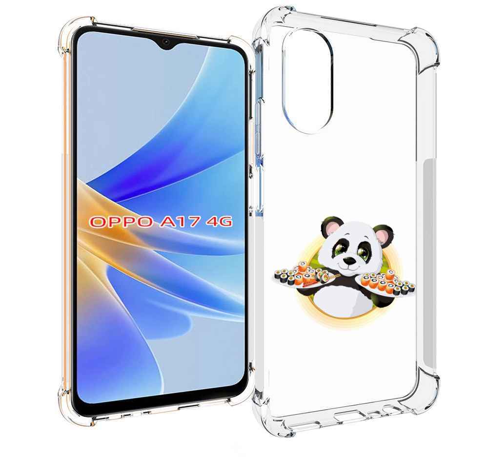 

Чехол MyPads панда-с-суши для OPPO A17, Прозрачный, Tocco