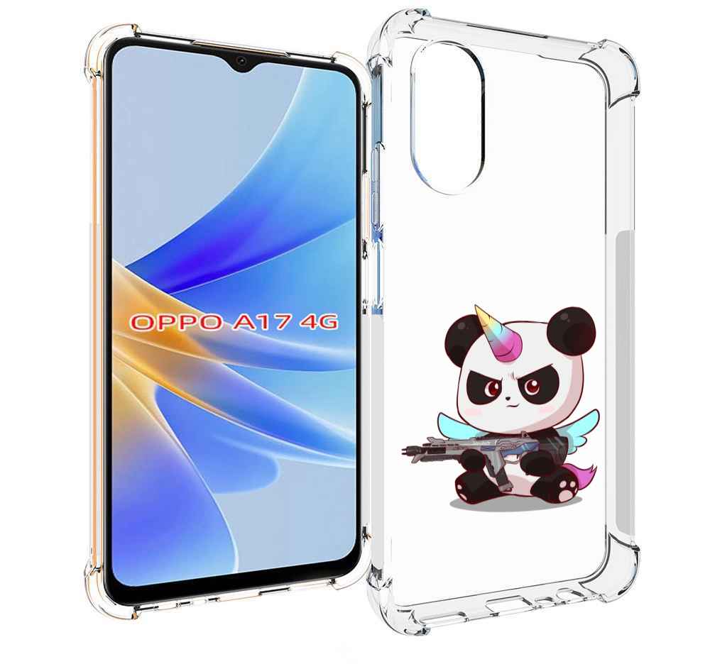 

Чехол MyPads панда-единорог детский для OPPO A17, Прозрачный, Tocco