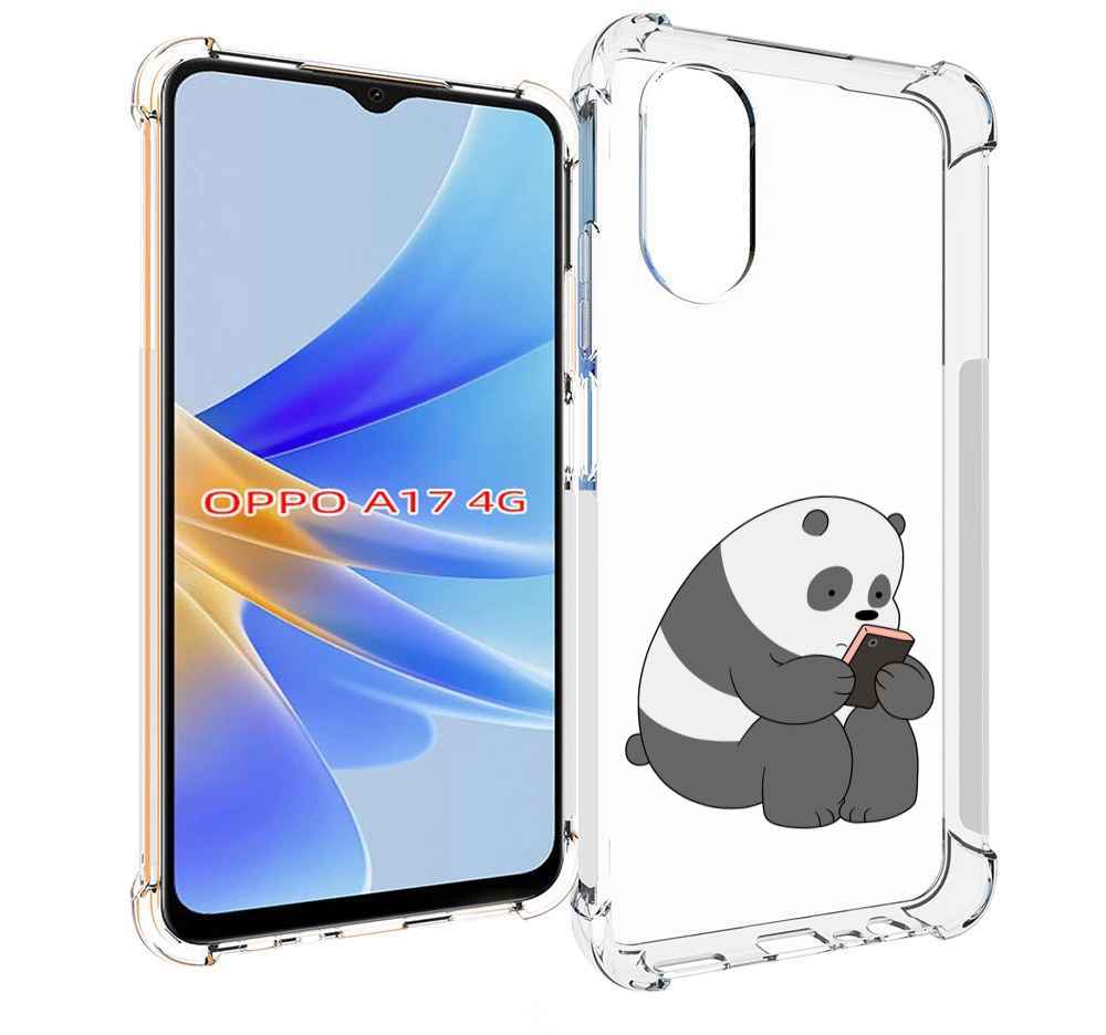 

Чехол MyPads панда-в-телефоне для OPPO A17, Прозрачный, Tocco