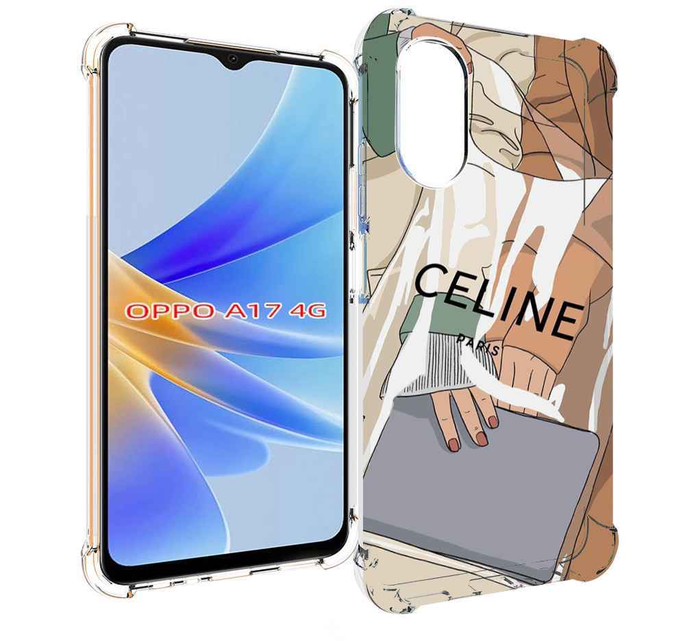 

Чехол MyPads пакет-келин-париж женский для OPPO A17, Прозрачный, Tocco
