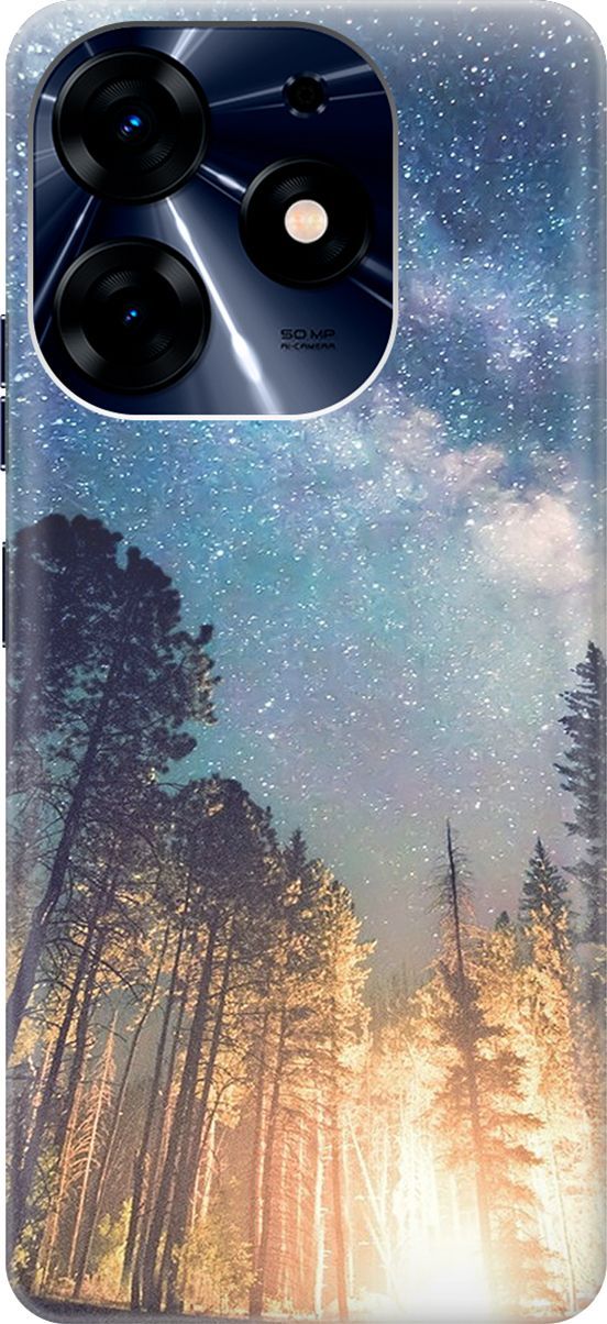 

Силиконовый чехол на Tecno Spark 10 Pro "Млечный путь", Голубой;синий, 159559