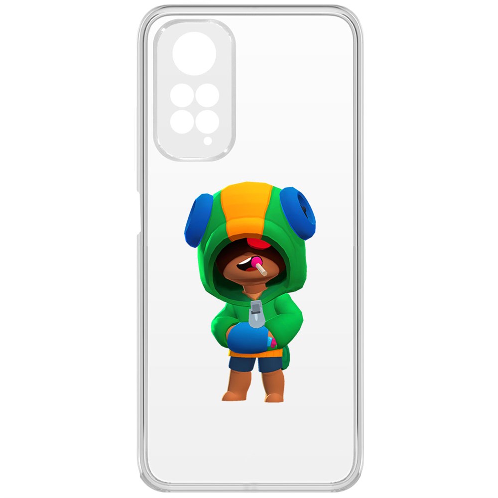 

Чехол-накладка Brawl Stars-Леон для Xiaomi Redmi Note 11, Прозрачный