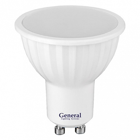 фото Лампа mr16 10w 230v gu10 3000k (50*56) general