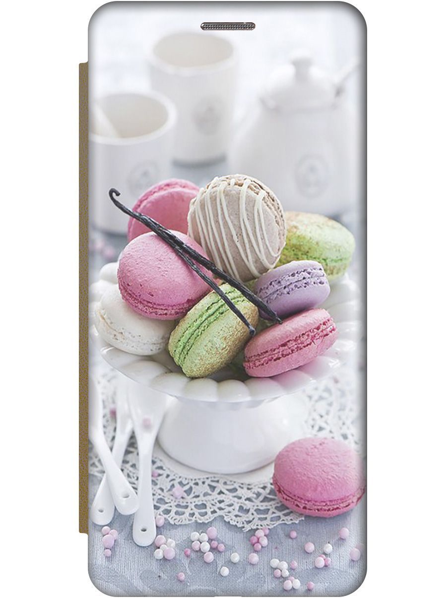 

Чехол-книжка на Tecno Spark 10 "Из Парижа" золотистый, Белый;зеленый, 159553