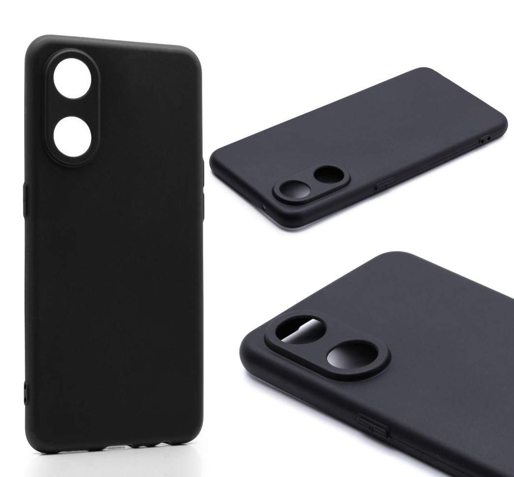 

Силиконовый чехол TPU Case матовый для Oppo Reno 8T черный, 4G