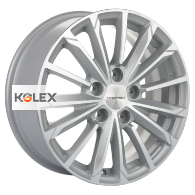 

Колесный диск Khomen Wheels KHW1611 (FS) 6.5xR16 ET50 5*114.3 D66.1, Серебристый