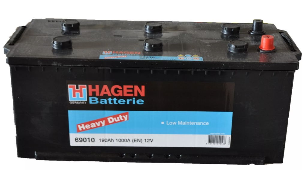 фото Аккумулятор автомобильный hagen 12v 190ah 1000a 69010