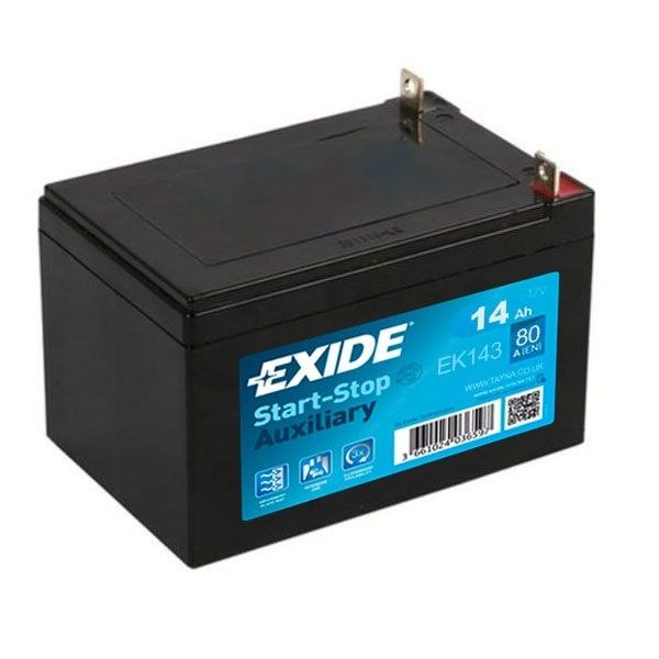 Аккумулятор автомобильный EXIDE Start-Stop Auxiliary 12V 14Ah 80A B0