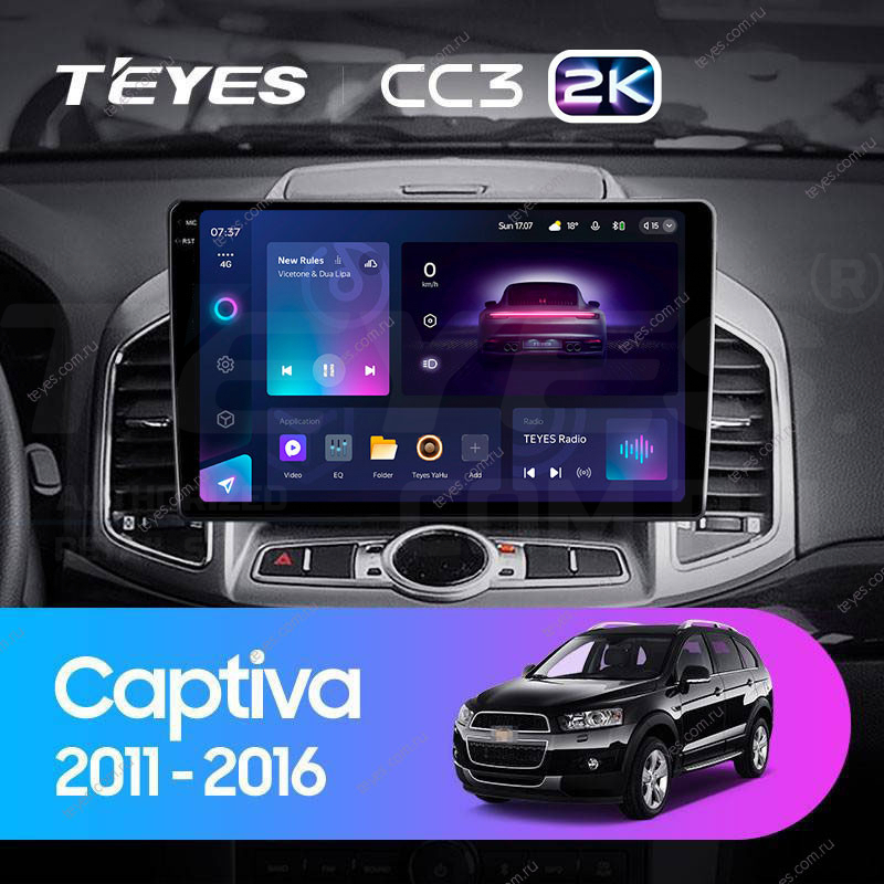 

Штатная магнитола Teyes CC3 2K 360 6/128 Chevrolet Captiva 1 (2011-2016) F2, CC3 2K