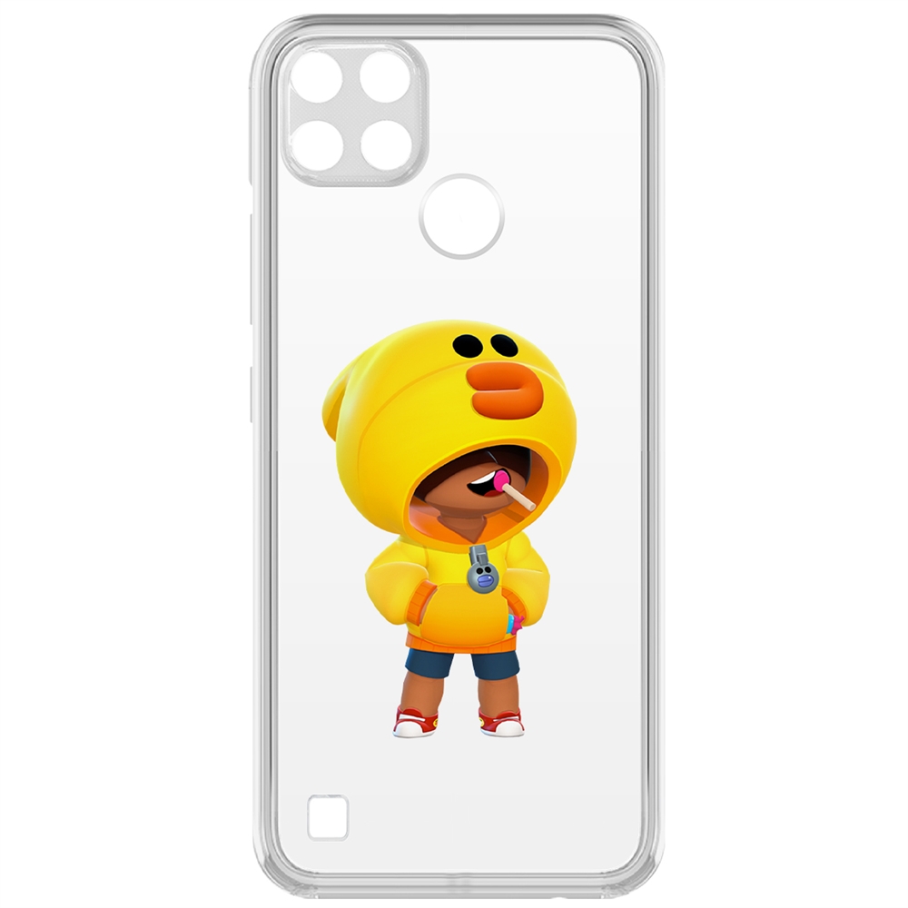 

Чехол-накладка Brawl Stars-Леон Салли для Realme C25Y, Прозрачный