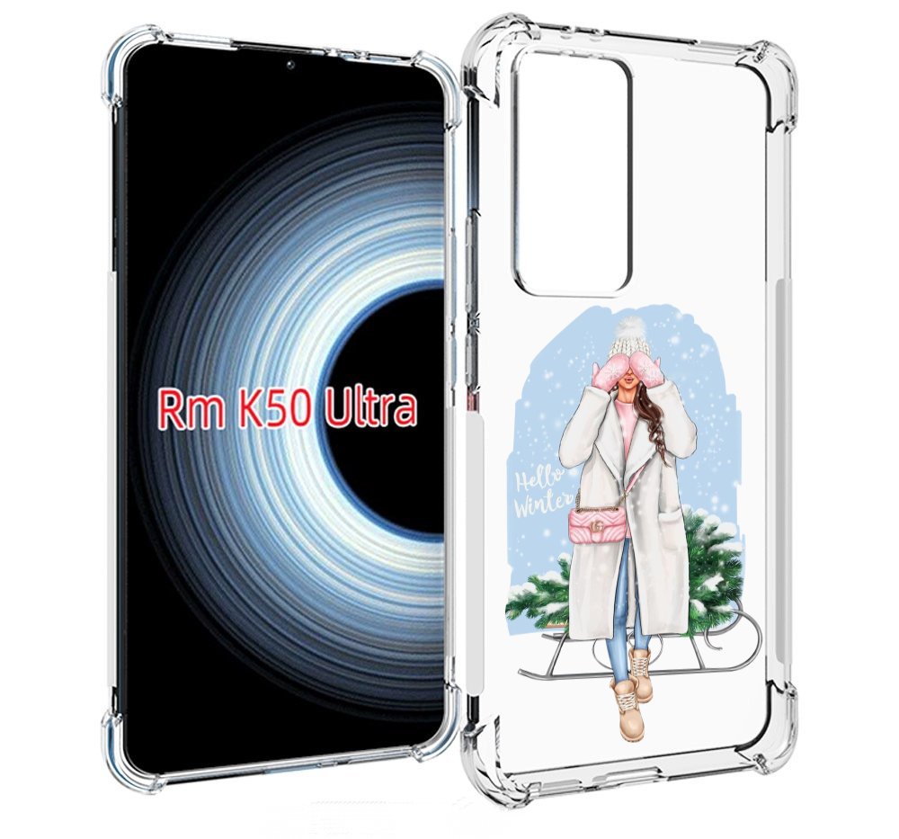 

Чехол MyPads привет-зима женский для Xiaomi 12T / Redmi K50 Ultra, Прозрачный, Tocco