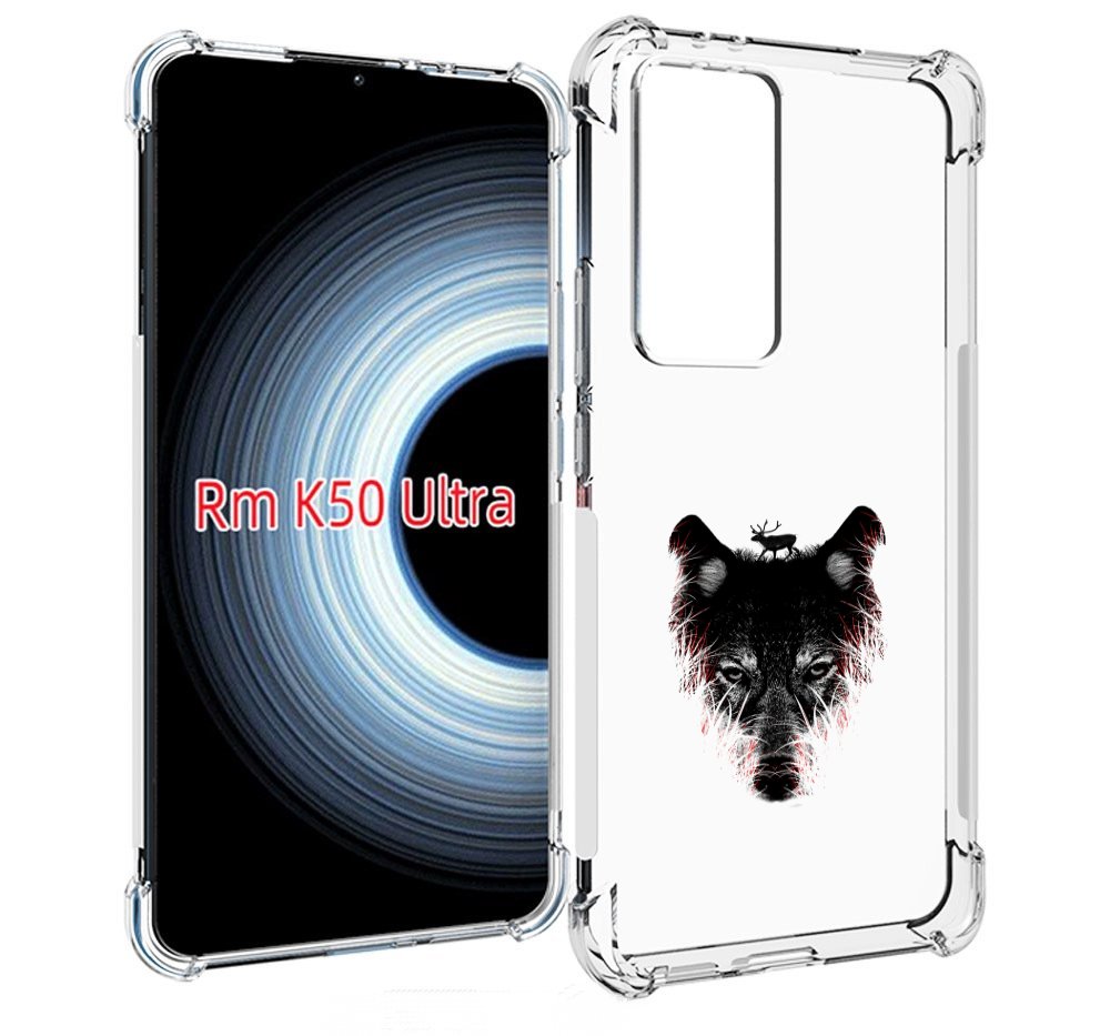 

Чехол MyPads волк в траве для Xiaomi 12T / Redmi K50 Ultra, Прозрачный, Tocco